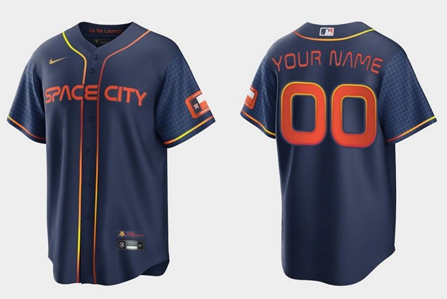 Youth Houston Astros Active Player Custom Navy City Connect Cool Base Stitched Jersey Youth Houston Astros Active Player Custom Navy City Connect Cool Base Stitched Jersey